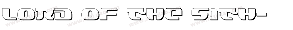 Lord of the Sith字体转换